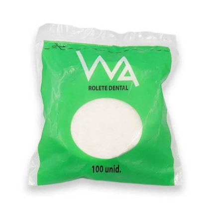 Algodão Rolete Branco com 100 unidades - WA Algodão Rolete Branco com 100 unidades - WA