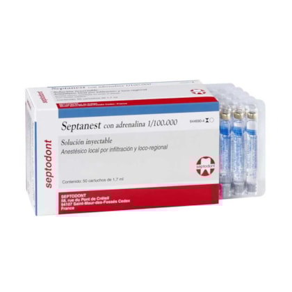 Anest.Septanest Artic.4% Epin.1:100 CX.C\50 Septodont