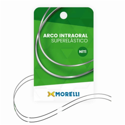 Arco NiTi Curva Reversa-SPEE Superelástico G Quadrado - 0,40x0,40mm (.016"x.016") - 5061003 - Morelli Arco NiTi Curva Reversa-SPEE Superelástico G Quadrado - 0,40x0,40mm (.016"x.016") - 5061003 - Morelli