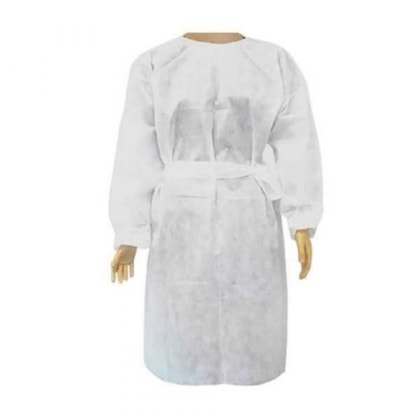 Avental Descartável Manga Longa Gr.40 Branco - Best Fabril Avental Descartável Manga Longa Gr.40 Branco - Best Fabril