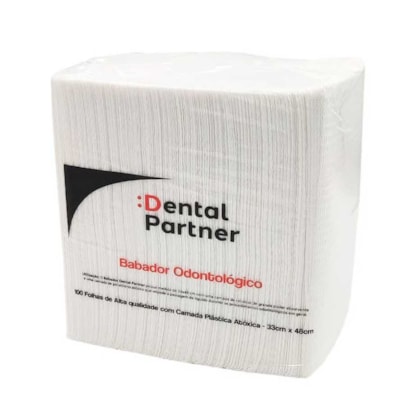 Babador Descartável Impermeavel 33x48cm - Dental Partner Babador Descartável Impermeavel 33x48cm - Dental Partner