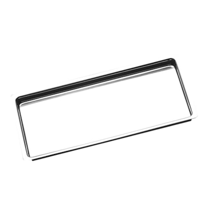Bandeja Inox Millenium com suporte para 6 instrumentos 22x09x1,5cm - Fava Bandeja Inox Millenium com suporte para 6 instrumentos 22x09x1,5cm - Fava