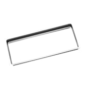 Bandeja Inox Millenium com suporte para 6 instrumentos 22x09x1,5cm - Fava Bandeja Inox Millenium com suporte para 6 instrumentos 22x09x1,5cm - Fava