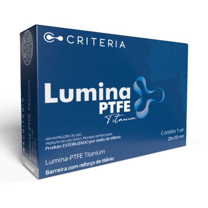Barreira Regenerativa Lumina PTFE Titanium 20x30mm - Critéria Barreira Regenerativa Lumina PTFE Titanium 20x30mm - Critéria