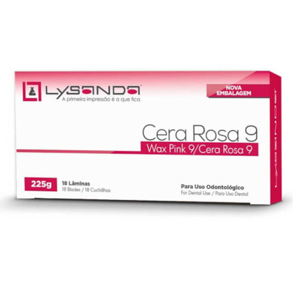 Cera Nº 9 Rosa Lâmina - Lysanda