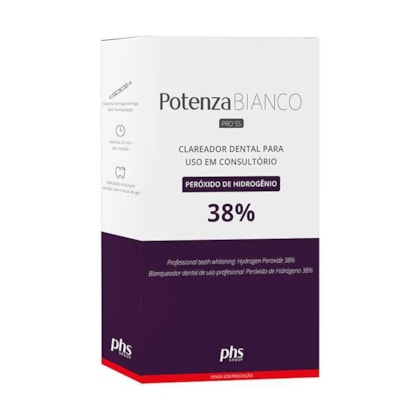 Clareador Potenza Bianco Pro SS H2O2 On 38% 1 Paciente - PHS Clareador Potenza Bianco Pro SS H2O2 On 38% 1 Paciente - PHS