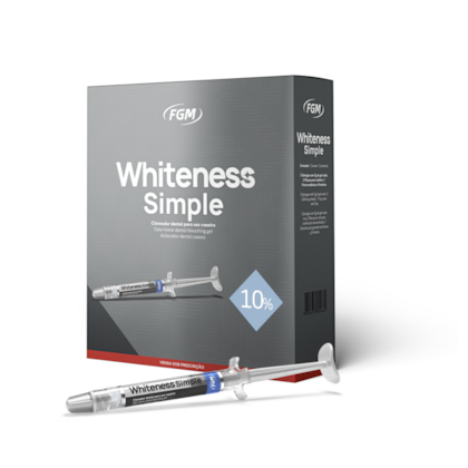 Clareador Whiteness Simple com 3 Seringas - FGM Clareador Whiteness Simple com 3 Seringas - FGM