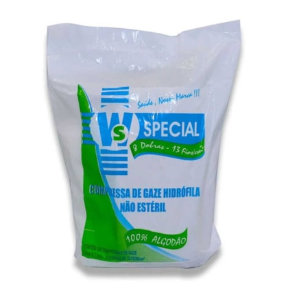 Compressa De Gaze Não Estéril 13 Fios - Ws Compressa De Gaze Não Estéril 13 Fios - Ws