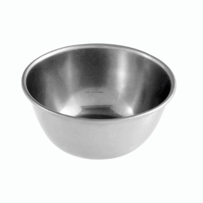 Cuba Inox Redonda p/ assepsia Millenium 13,5x4,5cm (530ml) - Fava Cuba Inox Redonda p/ assepsia Millenium 13,5x4,5cm (530ml) - Fava