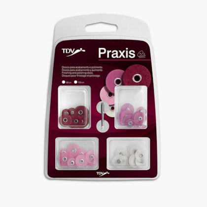 Disco de Lixa Praxis Refil Sortido com 120 Discos - TDV