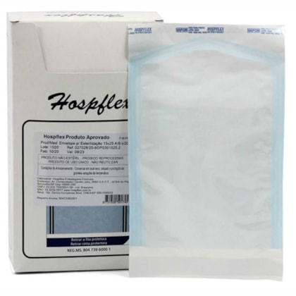 Envelope para Esterilização Autosselante 150x250mm - Hospflex Envelope para Esterilização Autosselante 150x250mm - Hospflex