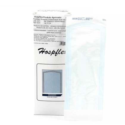 Envelope para Esterilização Autosselante 90x260mm - Hospflex