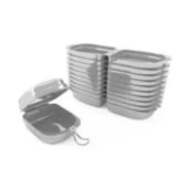 Estojo Aparelho Ortod. L Cinza 10UN A.Gomes