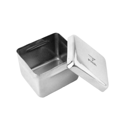 Estojo Inox 07x06x5cm - Fava Estojo Inox 07x06x5cm - Fava
