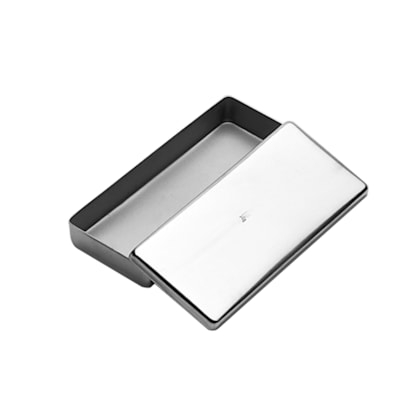 Estojo Inox 18x08x2cm - Fava Estojo Inox 18x08x2cm - Fava