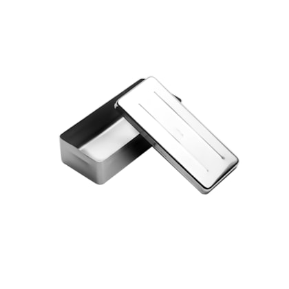 Estojo Inox 18x08x5cm - Fava Estojo Inox 18x08x5cm - Fava