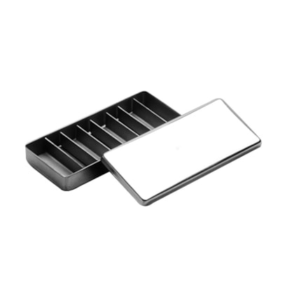 Estojo Inox para Endo com 8 divisões Millenium 12x05x2cm - Fava Estojo Inox para Endo com 8 divisões Millenium 12x05x2cm - Fava