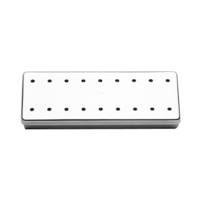 Estojo Inox Perfurado 18x07x2cm - Fava Estojo Inox Perfurado 18x07x2cm - Fava