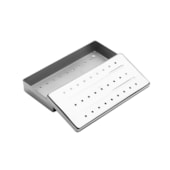 Estojo Inox Perfurado Millenium 20x10x3cm - Fava Estojo Inox Perfurado Millenium 20x10x3cm - Fava