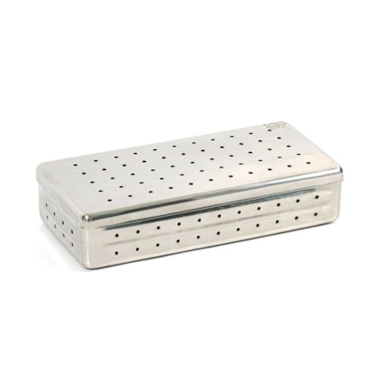 Estojo Inox Perfurado Millenium 26x12x6cm - Fava Estojo Inox Perfurado Millenium 26x12x6cm - Fava