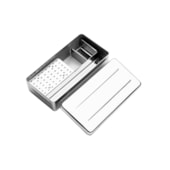 Estojo Inox Perfurado para Endo 48 furos 20x10x5cm - Fava Estojo Inox Perfurado para Endo 48 furos 20x10x5cm - Fava