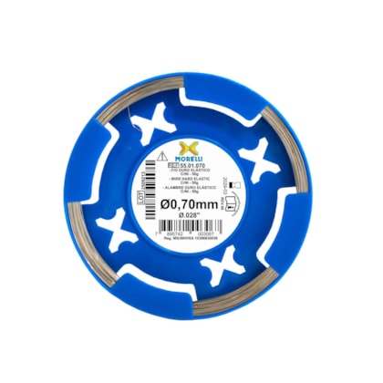 Fio CrNi Ortodôntico Duro Elástico em Rolo 50g Redondo - Ø0,70mm (.028") - 5501070 - Morelli