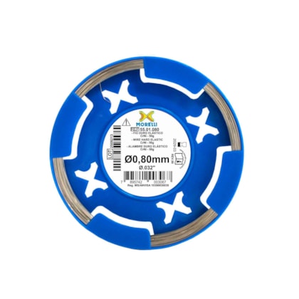 Fio CrNi Ortodôntico Duro Elástico em Rolo 50g Redondo - Ø0,80mm (.032") - 5501080 - Morelli Fio CrNi Ortodôntico Duro Elástico em Rolo 50g Redondo - Ø0,80mm (.032") - 5501080 - Morelli