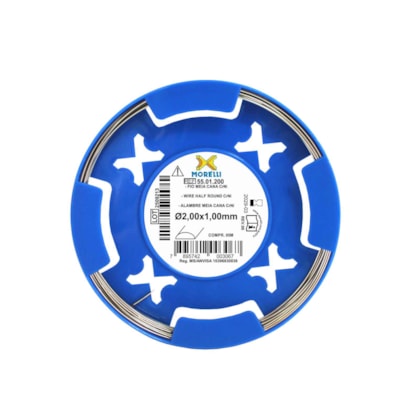 Fio CrNi Ortodôntico Meia Cana em Rolo 5 metros - Morelli Fio CrNi Ortodôntico Meia Cana em Rolo 5 metros - Morelli