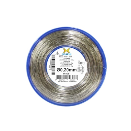 Fio CrNi para Amarrilho em Rolo 50g Redondo - Ø0,20mm (.008") - 5501208 - Morelli
