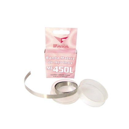 Fita Matriz de Aço 0,05x7x500mm - Fava Fita Matriz de Aço 0,05x7x500mm - Fava