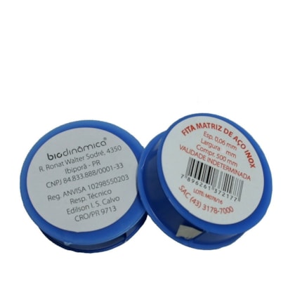 Fita Matriz de Aço 0,06x7x500mm - Biodinâmica Fita Matriz de Aço 0,06x7x500mm - Biodinâmica