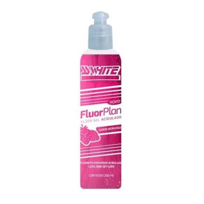 Fluor Gel Morango Acidulado SSWhite 200MLS
