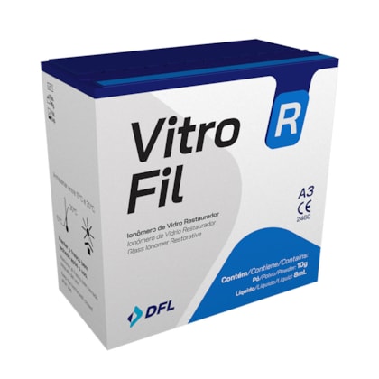Ionômero de Vidro para Restauração Vitro Fil A3 - DFL Ionômero de Vidro para Restauração Vitro Fil A3 - DFL