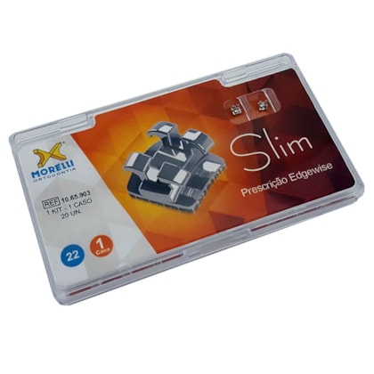 Kit de Bráquetes 01 caso Edgewise Slim .022" - 1065903 - Morelli Kit de Bráquetes 01 caso Edgewise Slim .022" - 1065903 - Morelli