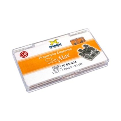 Kit de Bráquetes 01 caso Edgewise Slim Max .018" - 1065904 - Morelli Kit de Bráquetes 01 caso Edgewise Slim Max .018" - 1065904 - Morelli