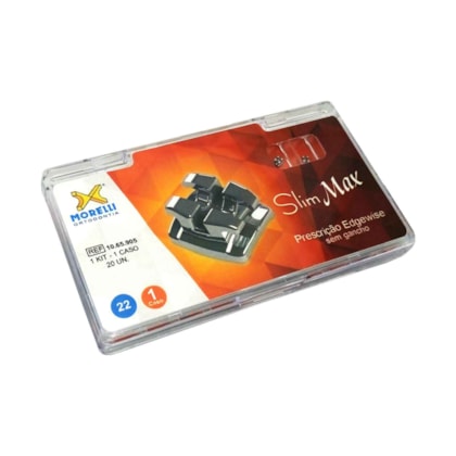 Kit de Bráquetes 01 caso Edgewise Slim Max .022" - 1065905 - Morelli Kit de Bráquetes 01 caso Edgewise Slim Max .022" - 1065905 - Morelli