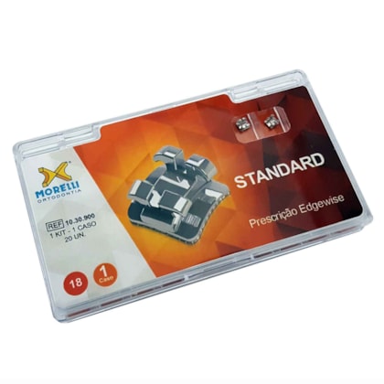 Kit de Bráquetes 01 caso Edgewise Standard .018" - 1030900 - Morelli Kit de Bráquetes 01 caso Edgewise Standard .018" - 1030900 - Morelli