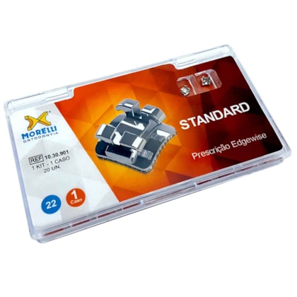 Kit de Bráquetes 01 caso Edgewise Standard .022" - 1030901 - Morelli Kit de Bráquetes 01 caso Edgewise Standard .022" - 1030901 - Morelli