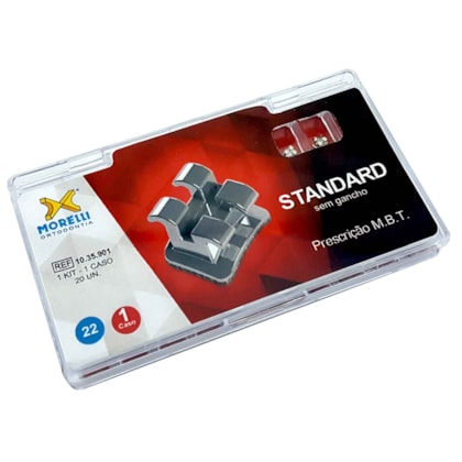 Kit de Bráquetes 01 caso M.B.T. Standard .022" - 1035901 - Morelli Kit de Bráquetes 01 caso M.B.T. Standard .022" - 1035901 - Morelli