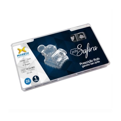 Kit de Bráquetes 01 caso Roth PolySafira 022" - Gancho Can./Prés - 1024900 - Morelli Kit de Bráquetes 01 caso Roth PolySafira 022" - Gancho Can./Prés - 1024900 - Morelli