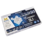 Kit de Bráquetes Roth Ceramic SLI .022" - Can.9° Ang. - Gancho Can./Prés - 1012900 - Morelli Kit de Bráquetes Roth Ceramic SLI .022" - Can.9° Ang. - Gancho Can./Prés - 1012900 - Morelli