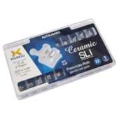 Kit de Bráquetes Roth Ceramic SLI .022" - Can.9° Ang. - Gancho Can./Prés - 1012900 - Morelli