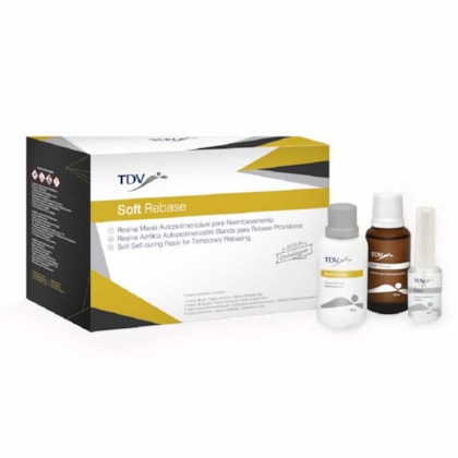 Kit Resina Autopolimerizável para Reembasamento Soft Rebase - TDV