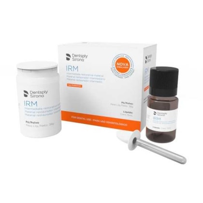 Kit Restaurador Provisório IRM Pó e Líquido - Dentsply Sirona Kit Restaurador Provisório IRM Pó e Líquido - Dentsply Sirona