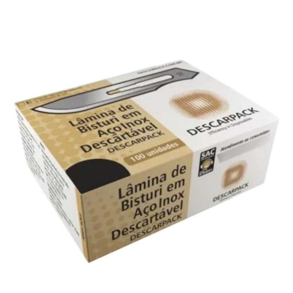 Lâmina de Bisturi em Aço Carbono - Descarpack Lâmina de Bisturi em Aço Carbono - Descarpack