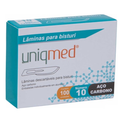 Lâmina de Bisturi em Aço Carbono - Uniqmed