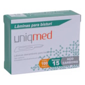 Lâmina de Bisturi em Aço Carbono - Uniqmed