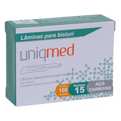 Lâmina de Bisturi em Aço Carbono - Uniqmed Lâmina de Bisturi em Aço Carbono - Uniqmed