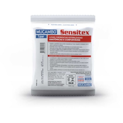 Luva Cirúrgica de Látex Estéril com Pó Sensitex - Mucambo