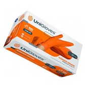 Luva de Procedimento de Latex com Pó Classico Orange Premium Quality - Unigloves